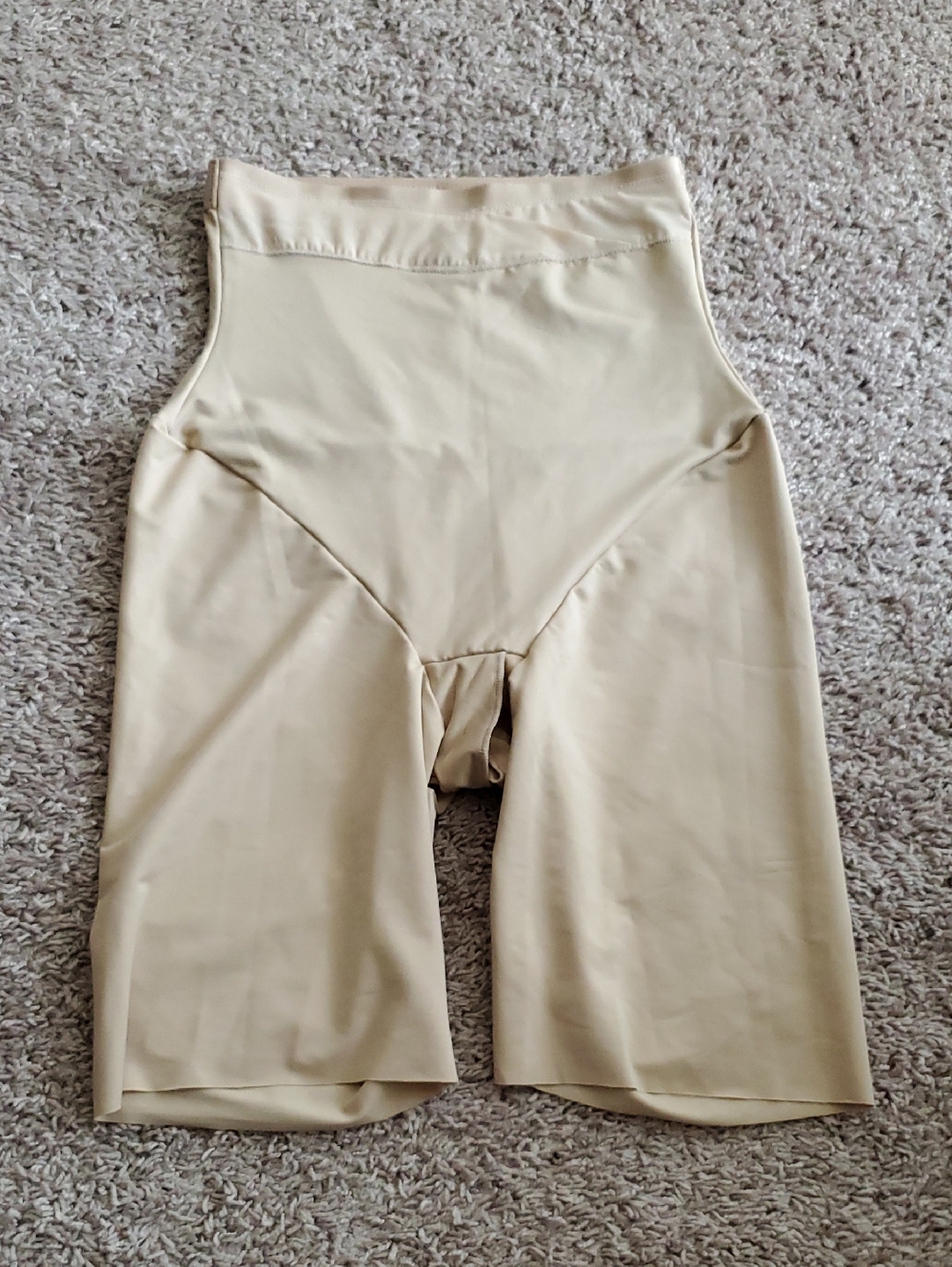 Maidenform High-Waisted Beige Shaping Shorts